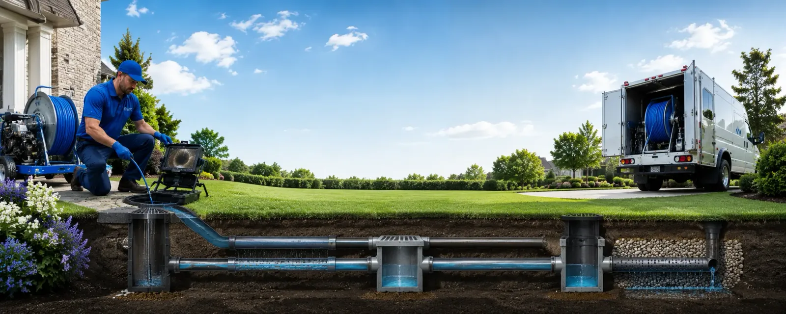 Outdoor drain cleaning information for Monroe, SD